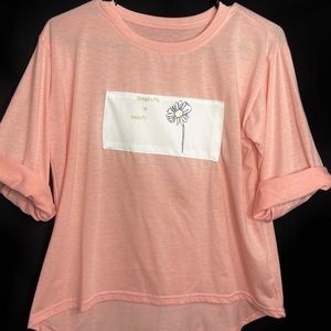 Peach color Korean shirt